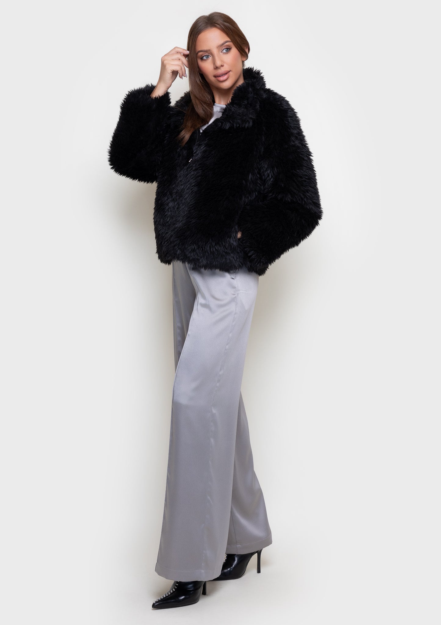 Eco-fur coat
