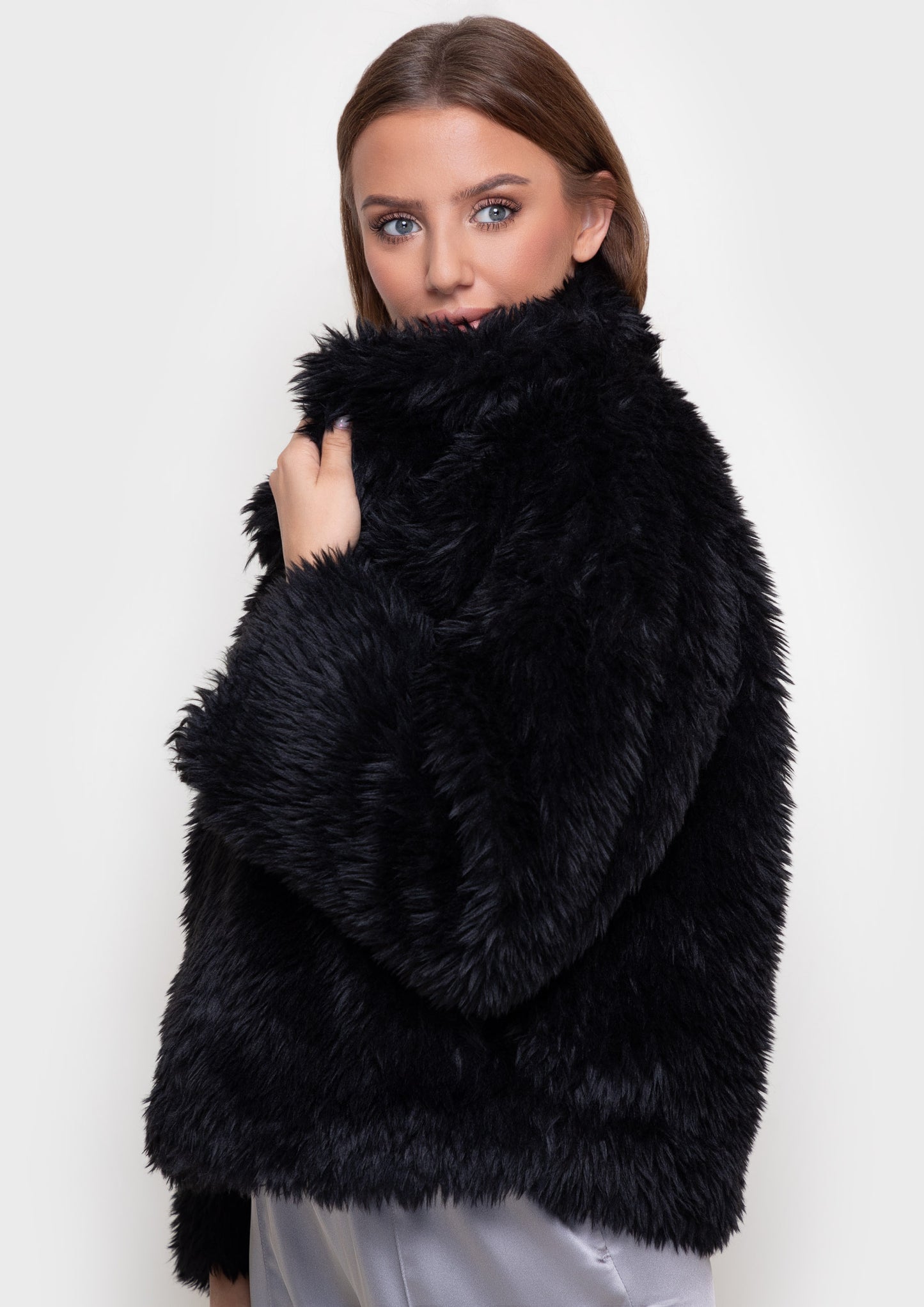 Eco-fur coat