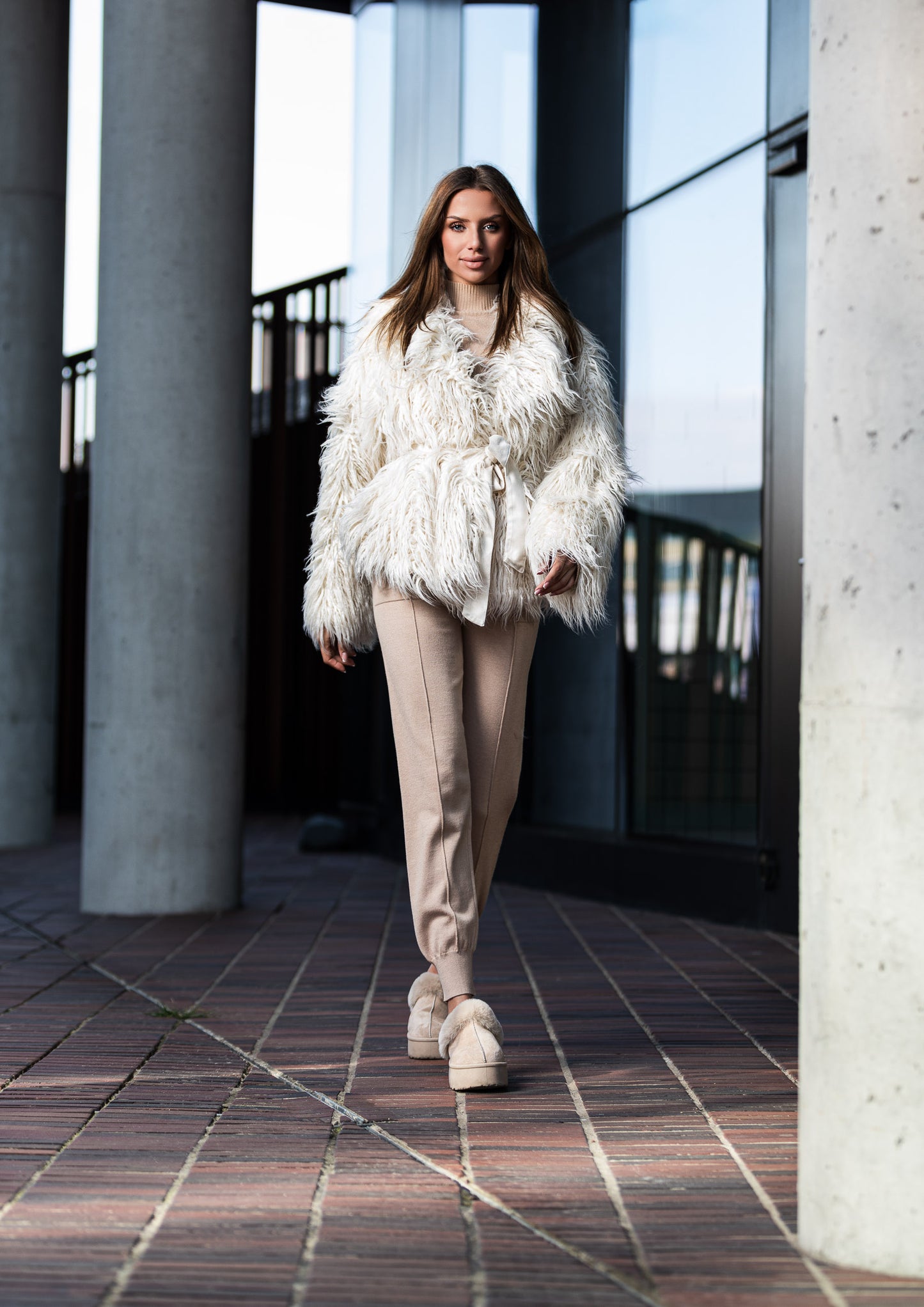 Llama-inspired eco-coat