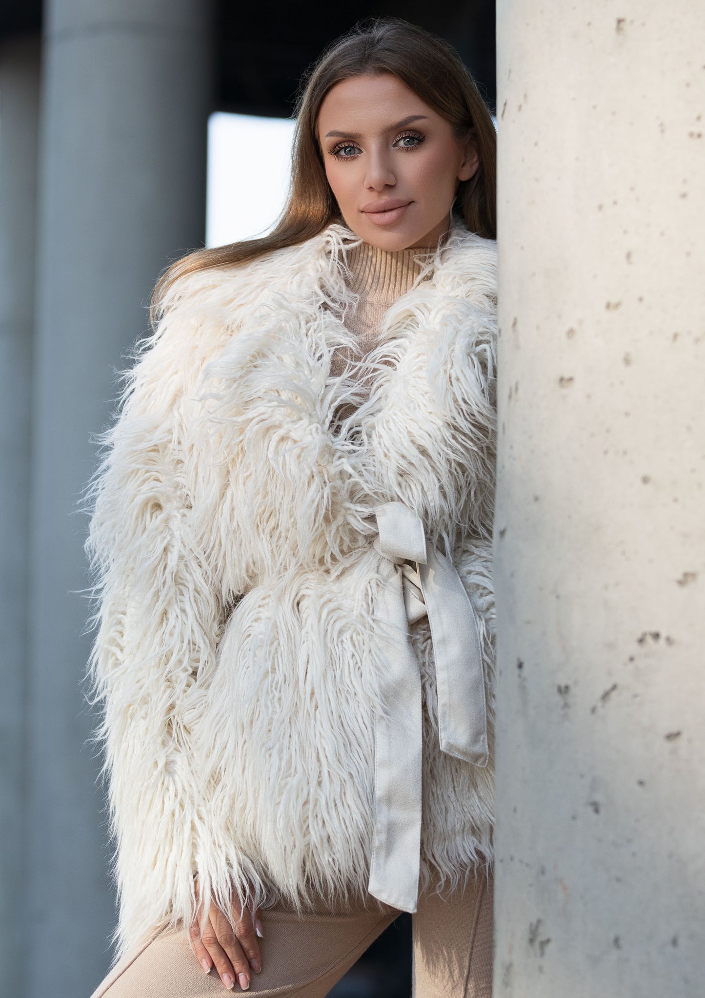 Llama-inspired eco-coat
