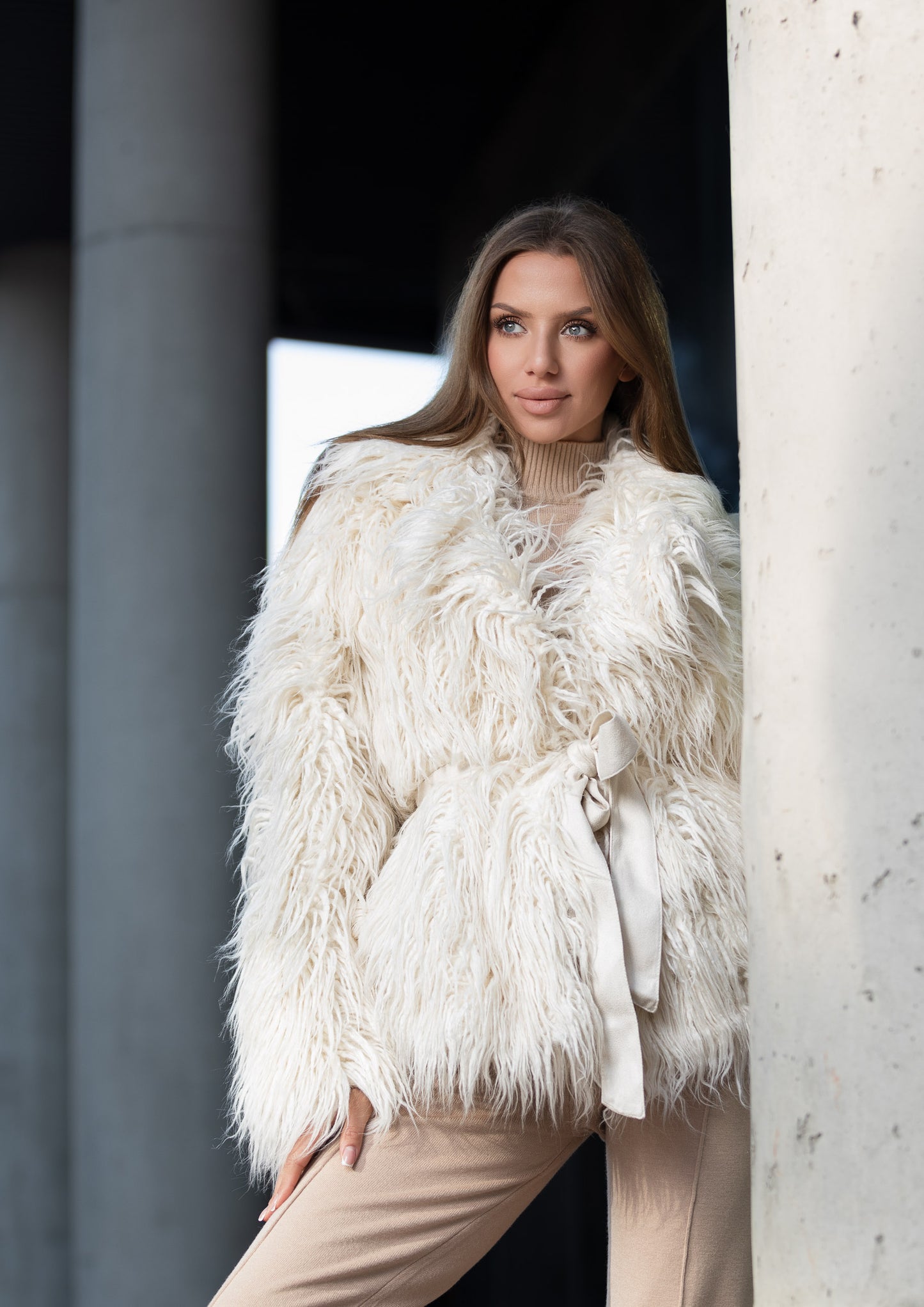 Llama-inspired eco-coat
