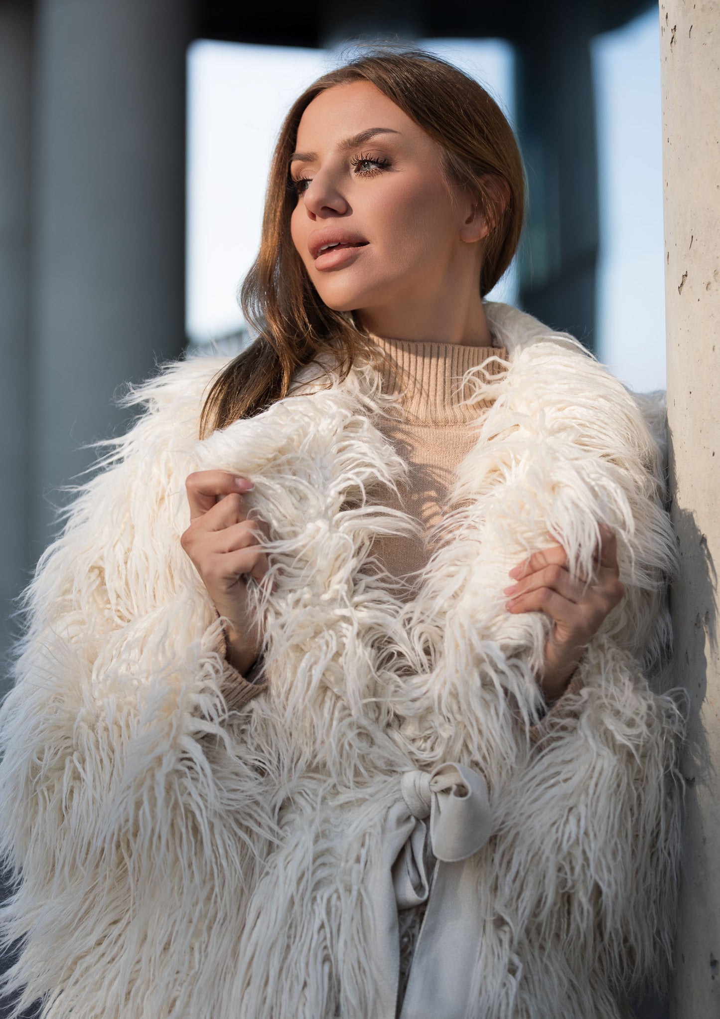 Llama-inspired eco-coat
