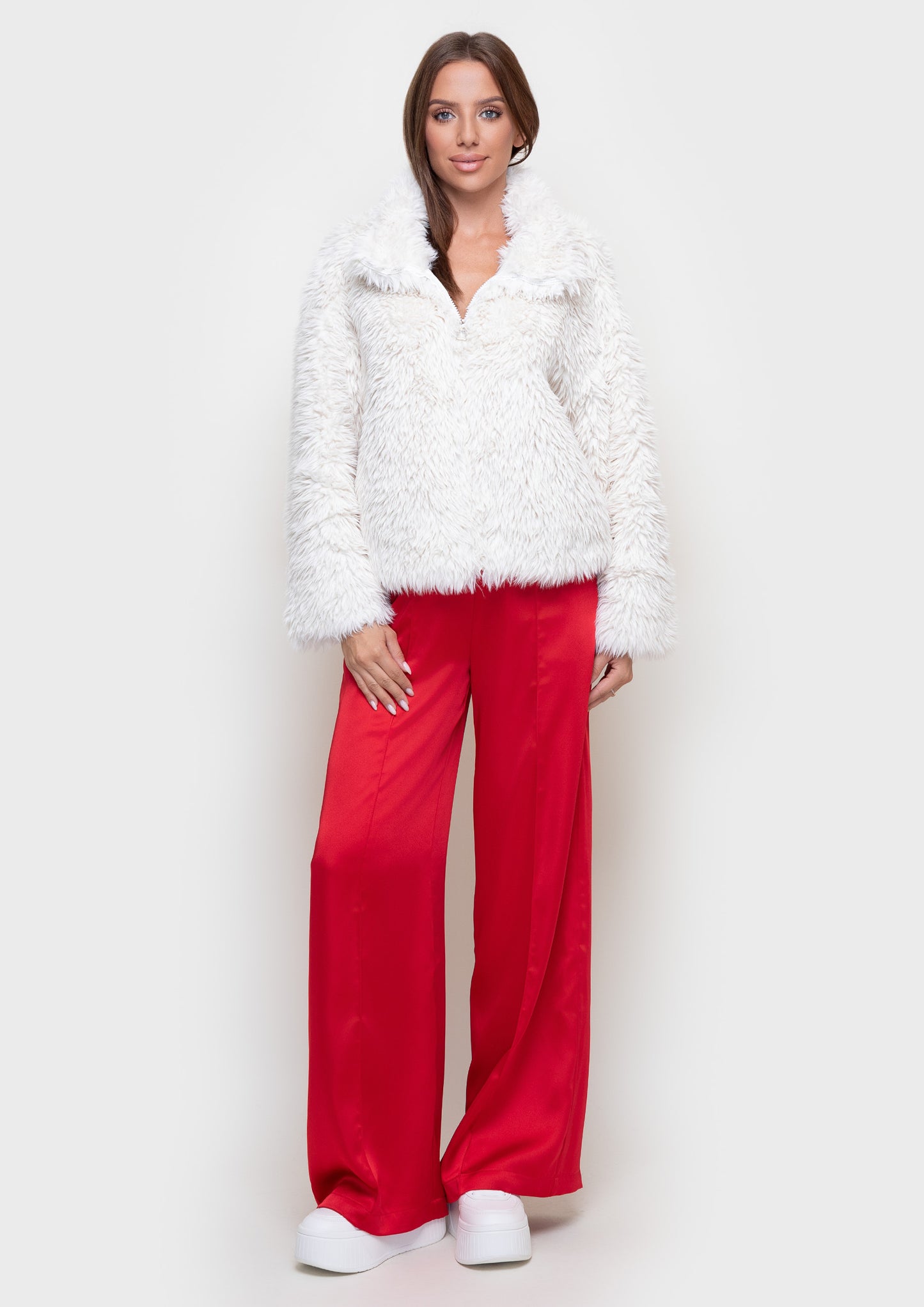 Eco-fur coat