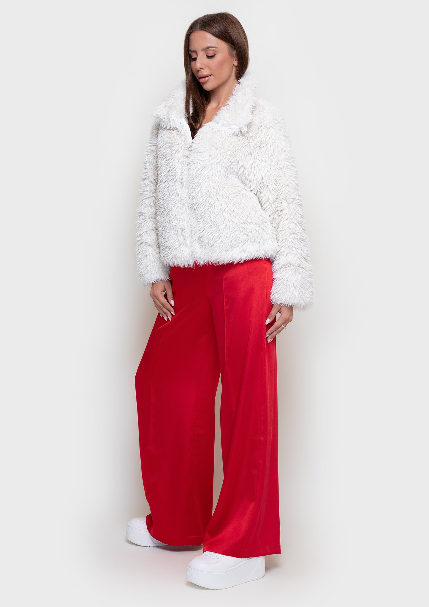 Eco-fur coat