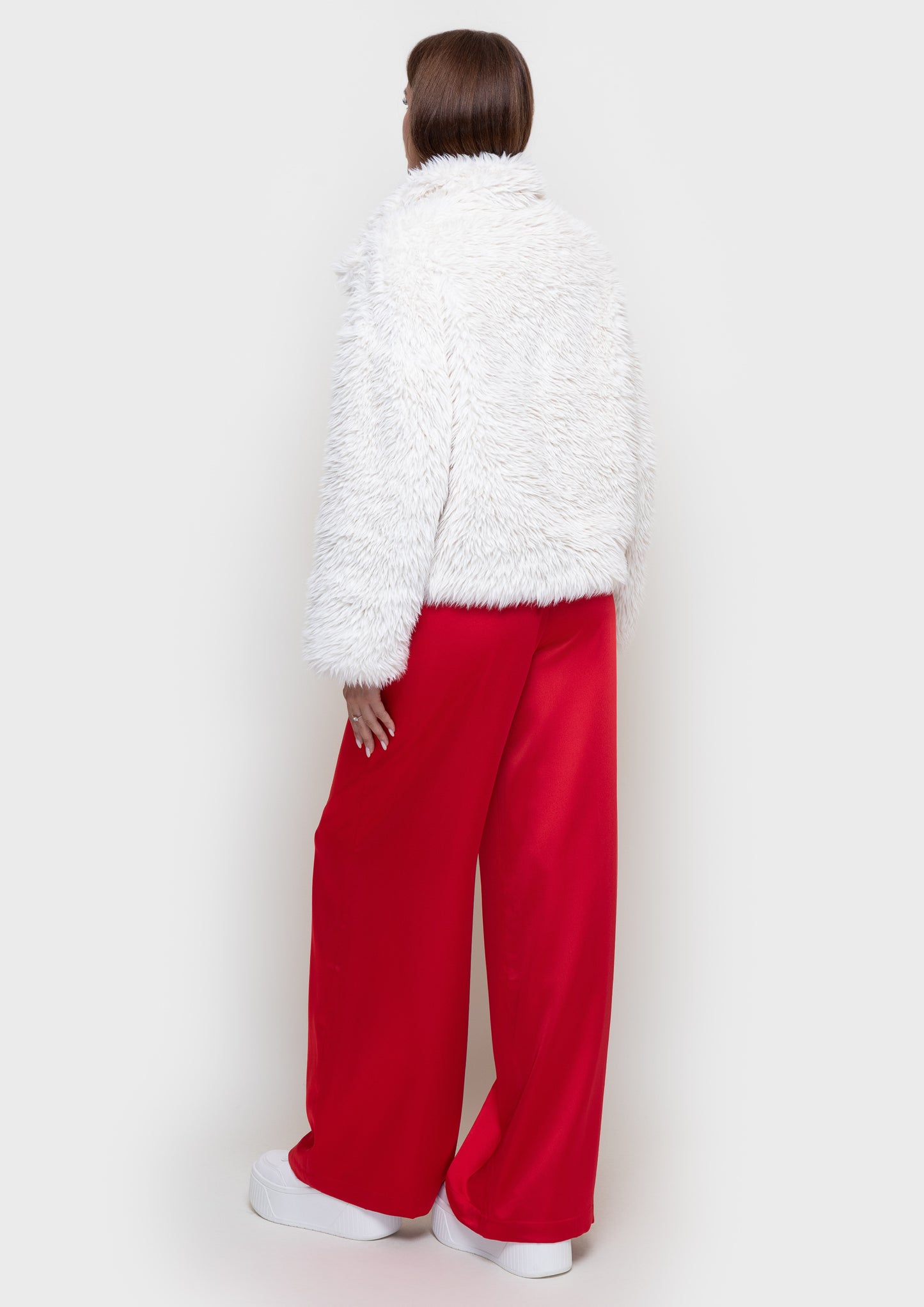 Eco-fur coat