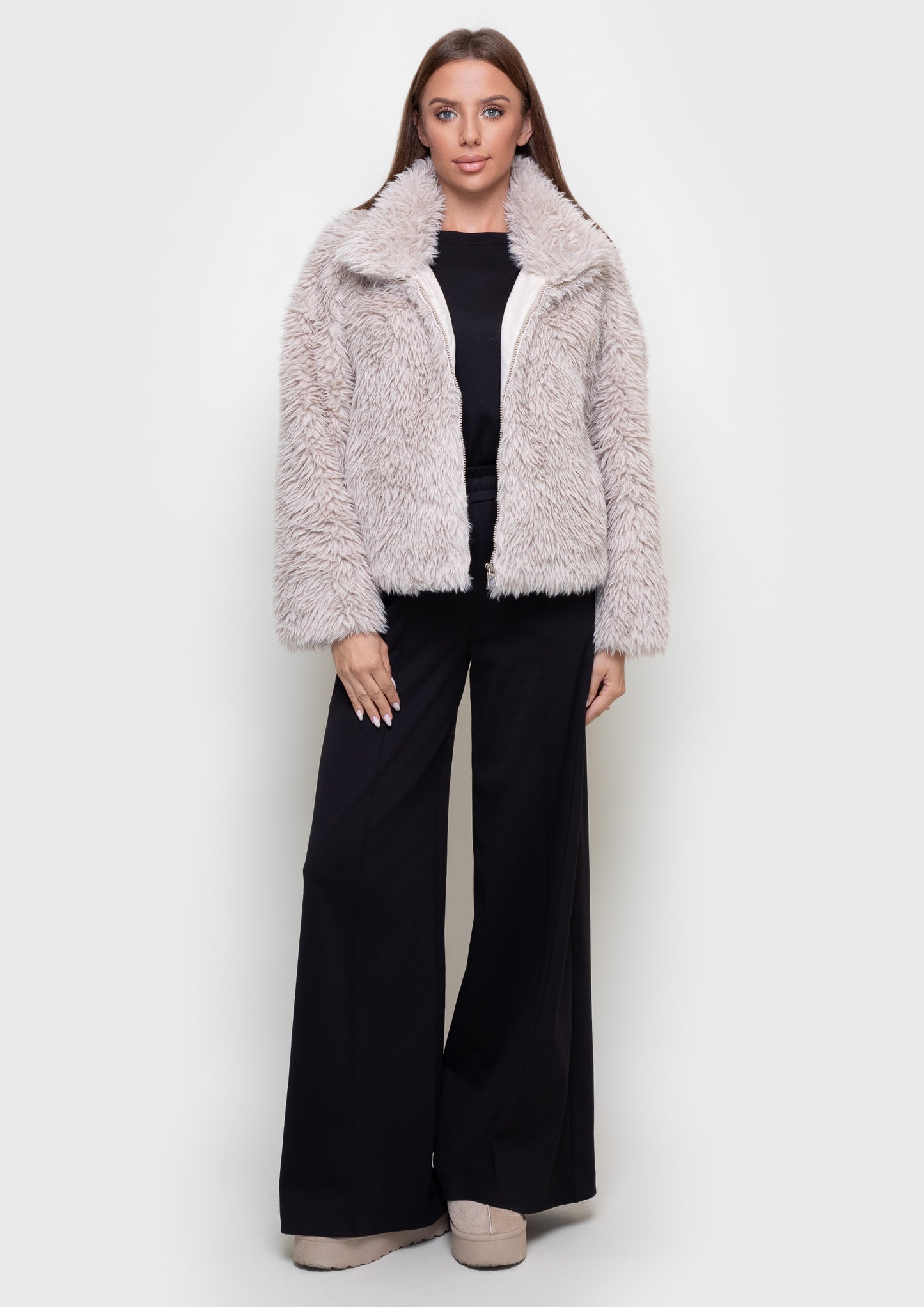 Eco-fur coat