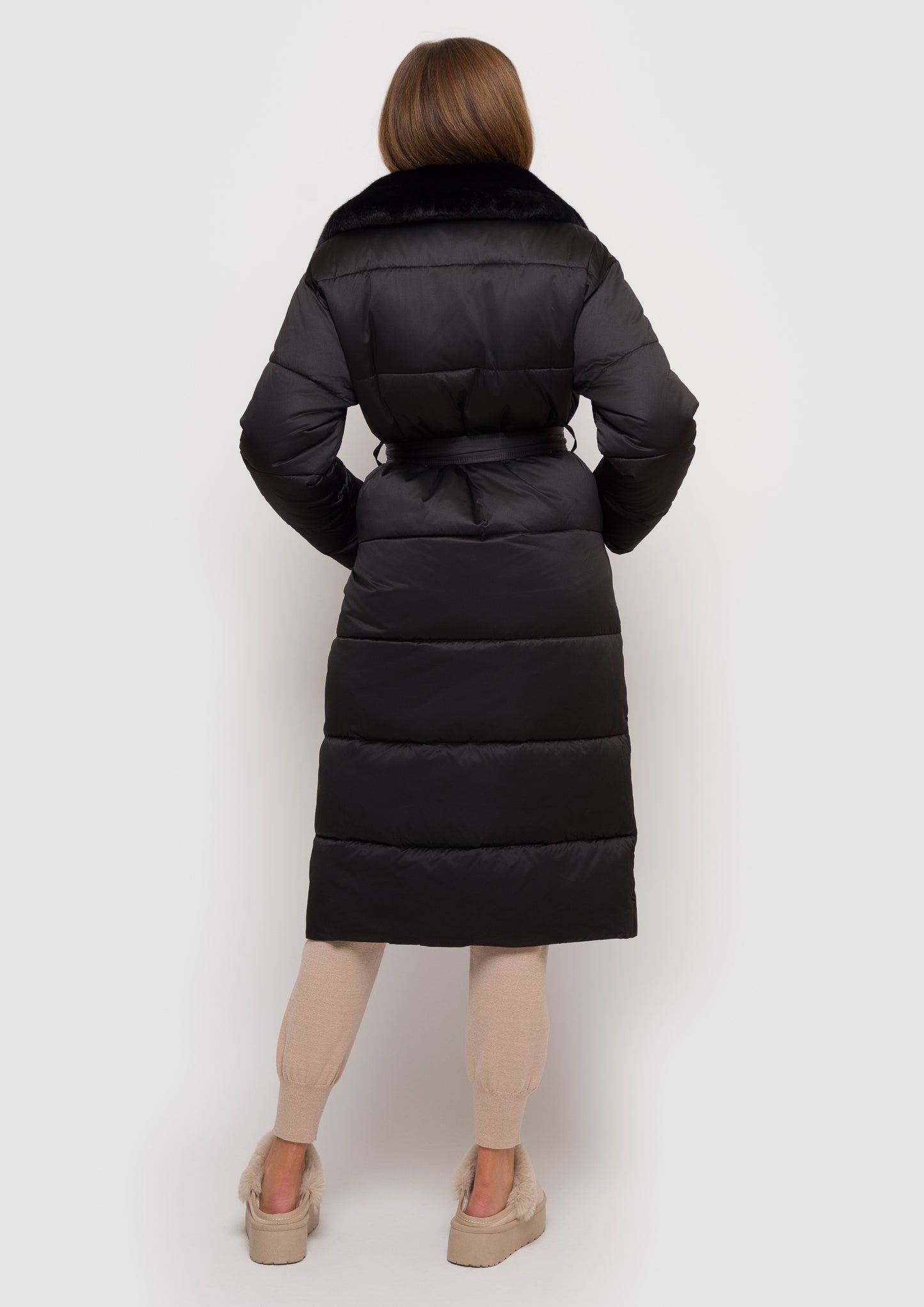 Eco-fur coat