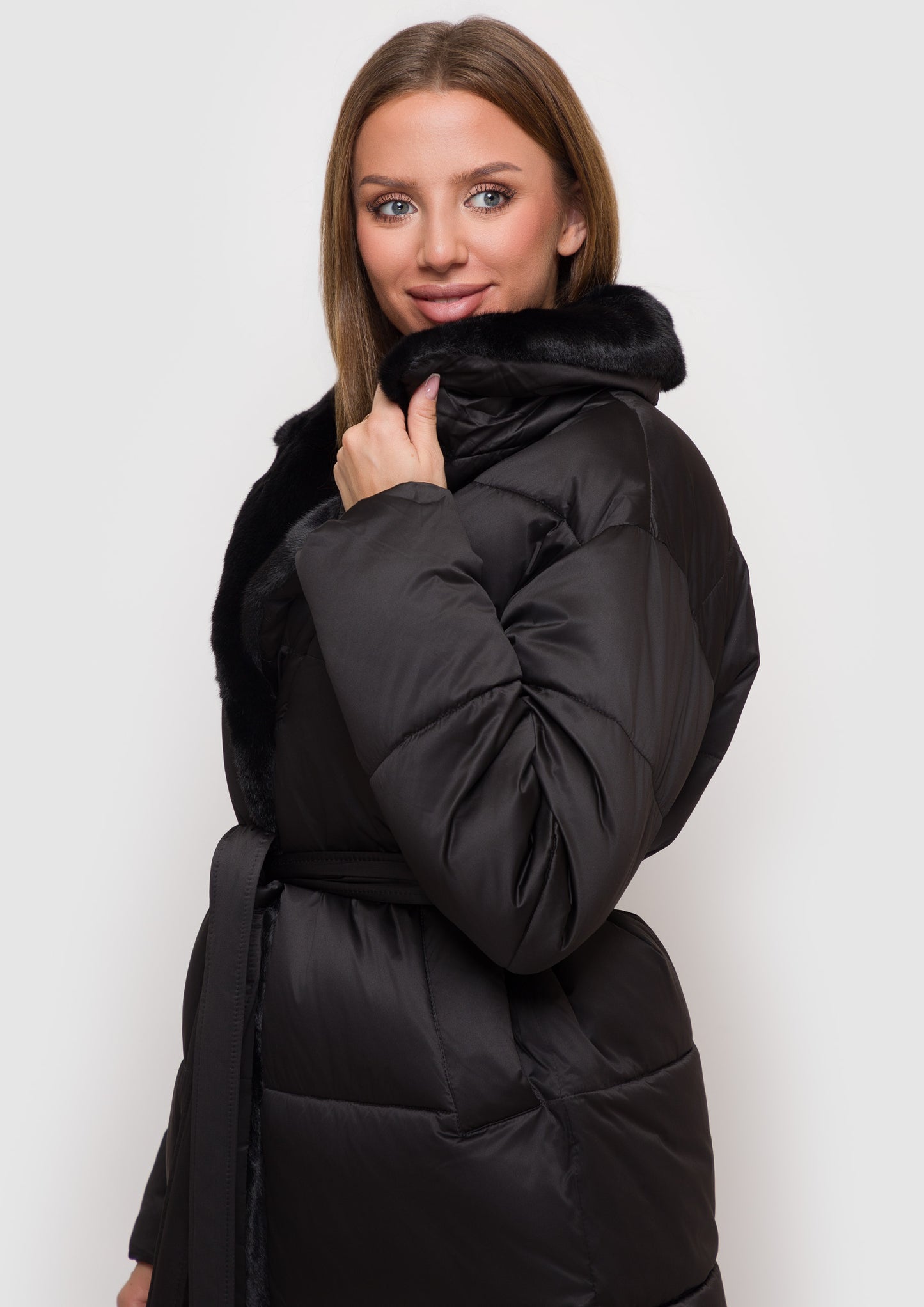 Eco-fur coat