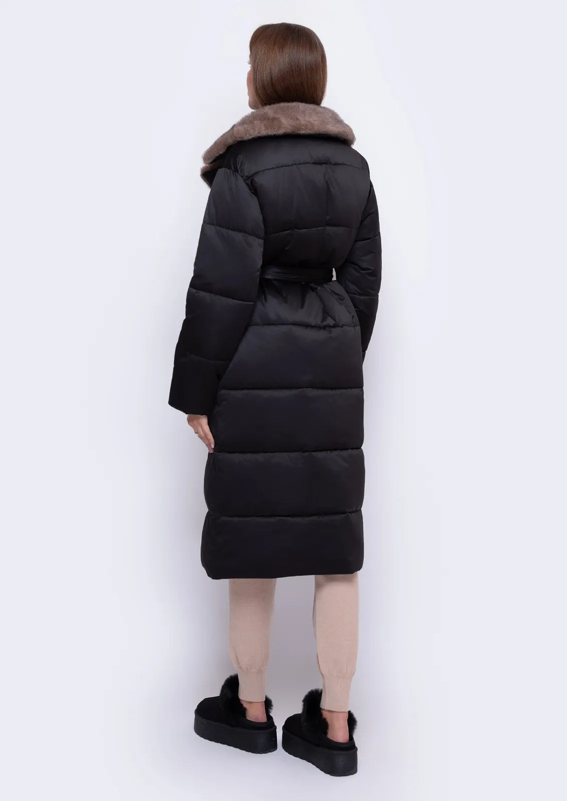 Eco-fur coat