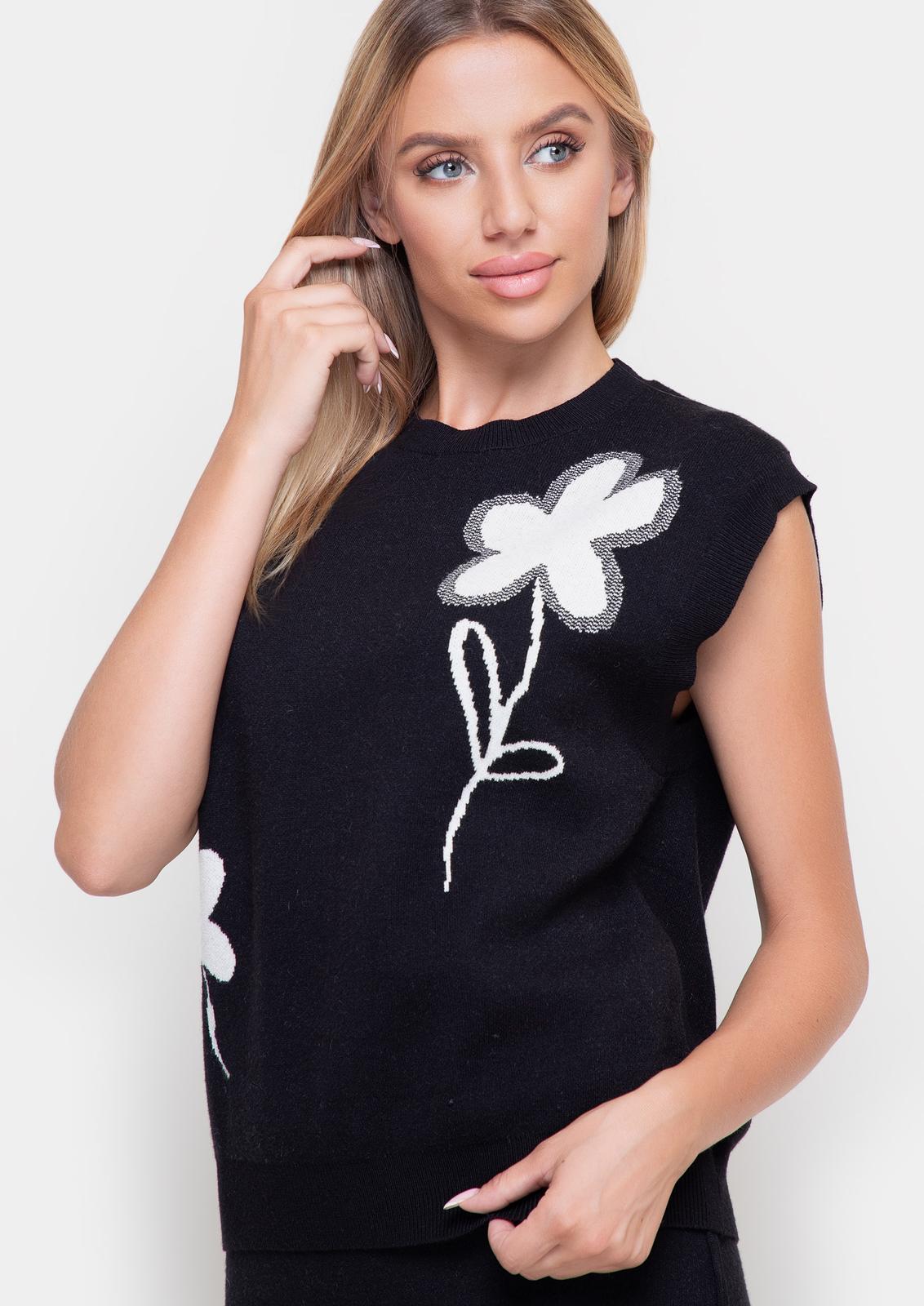 Black viscose fabric suit